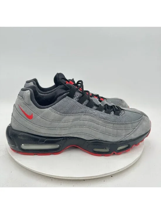 Nike Air Max 95 Men Size 12 314350-997 Grey Black Red Training Shoes - Picture 6 of 10